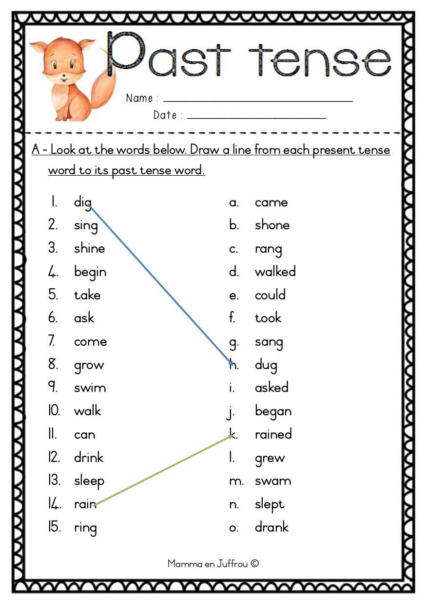 Grade 3 english worksheets activities