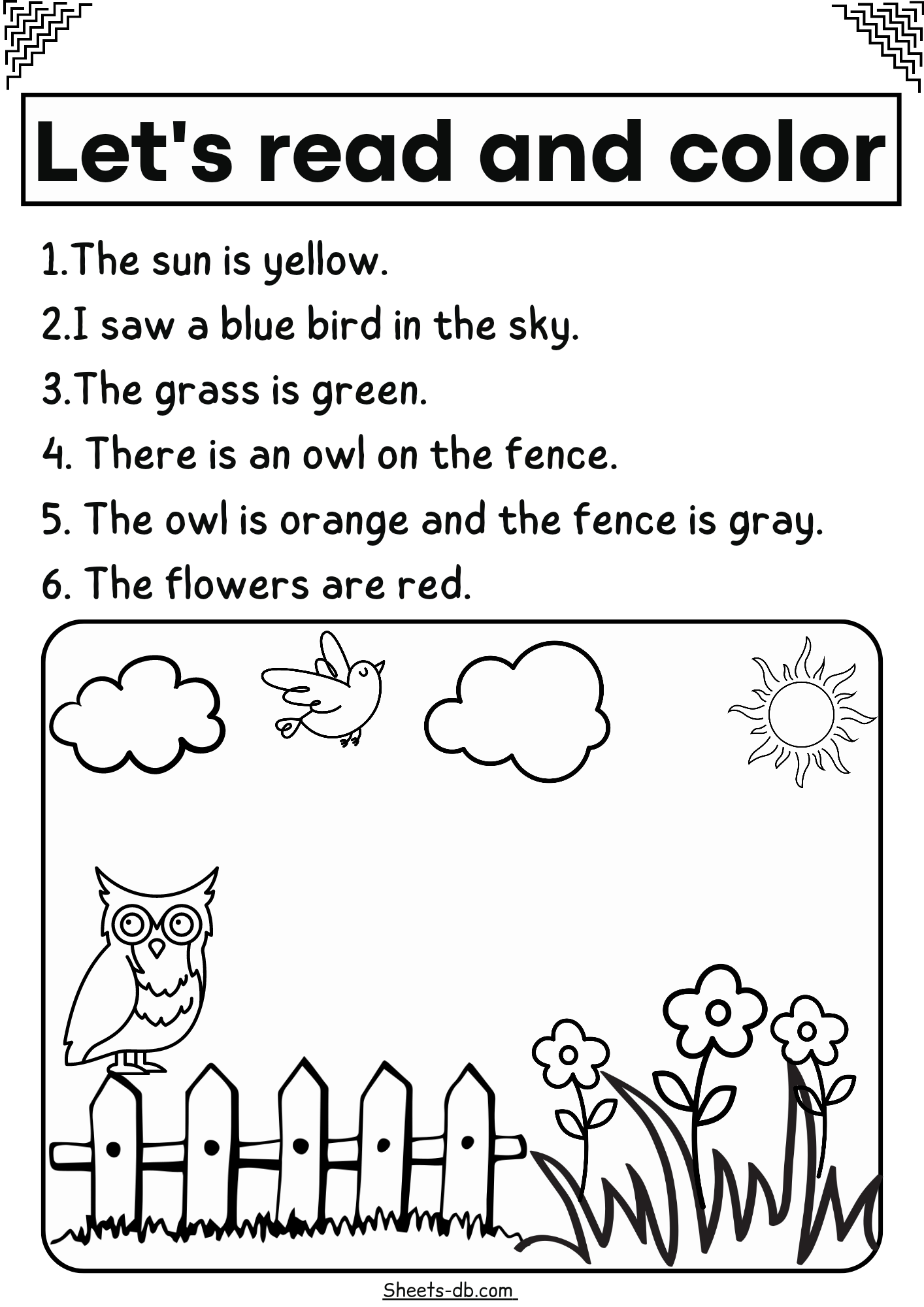 Lets Read And Color – Sheets 568