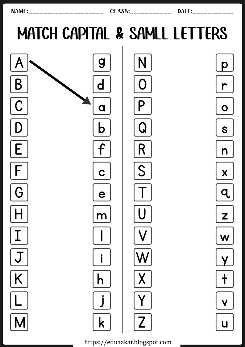 Lowercase Letters Worksheet for Kids | Small Letter Worksheets