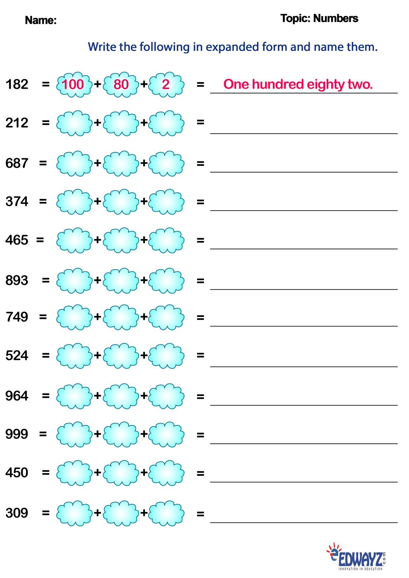 Mental Math Grade 3 Day 37 5A2