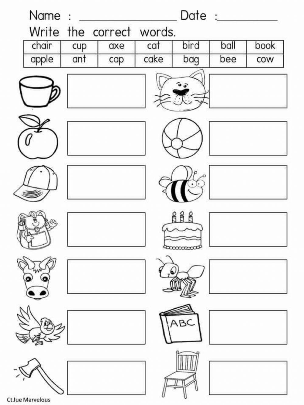 Pre Nursery Class English Worksheet - Kind Worksheets 6A