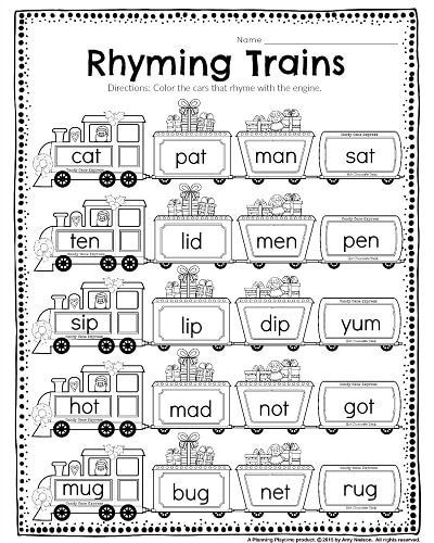 Rhyming Word Train