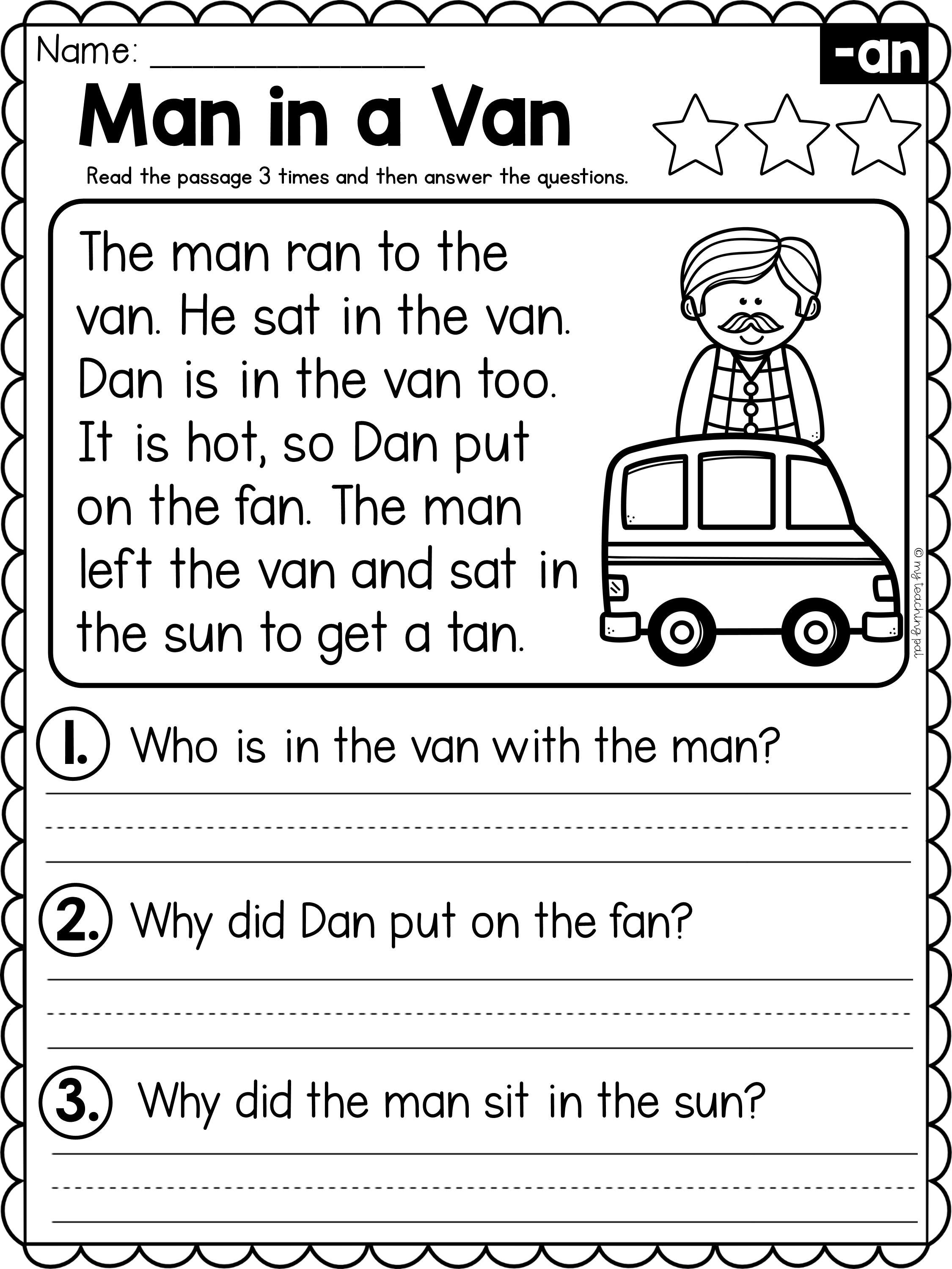 Short Vowel Reading Passages - Comprehension - Paper & Digital 8F9