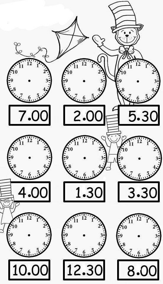 Telling time worksheets