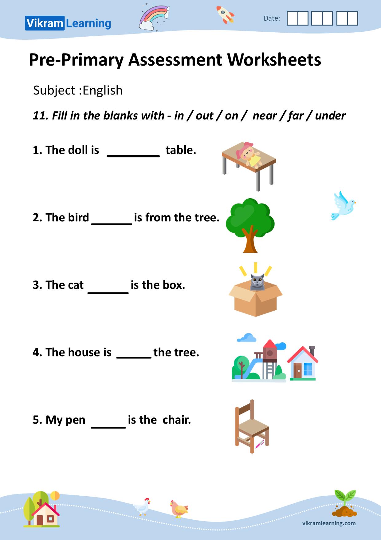 English Worksheet For UKG CBSE Pattern PDF 49 OFF