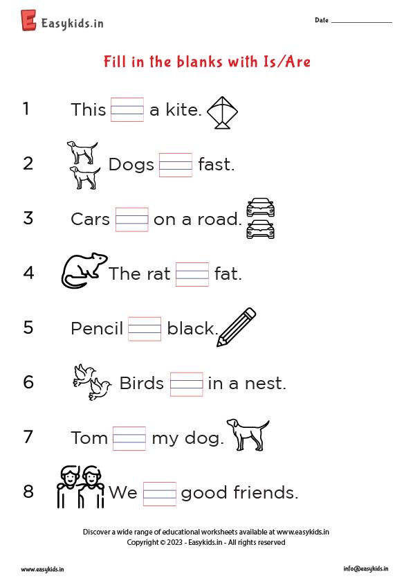 UKG English Worksheets EasyKidsin
